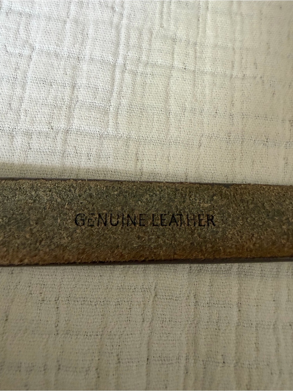 Vintage Genuine Leather Belt Green Burgundy Tooled Ring Buckle Sz 36 - Picture 6 of 8